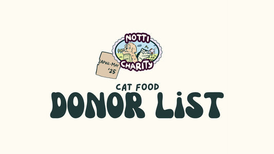 Notti Charity Cat Product Donor List 2025