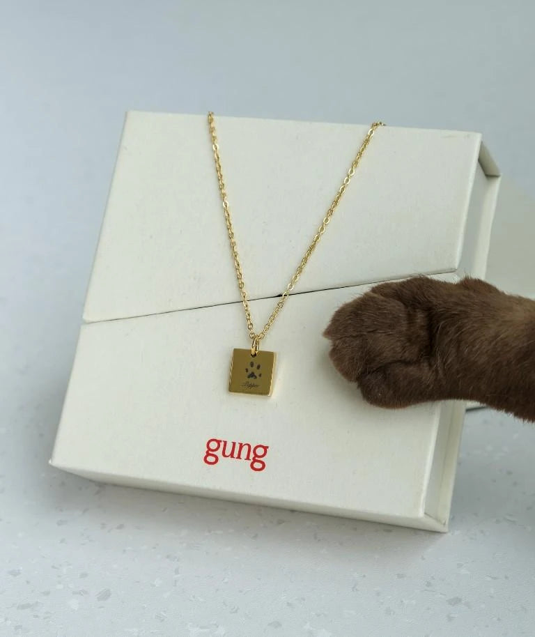 Notti x Gung Made To Last Paw Print Necklace image 0