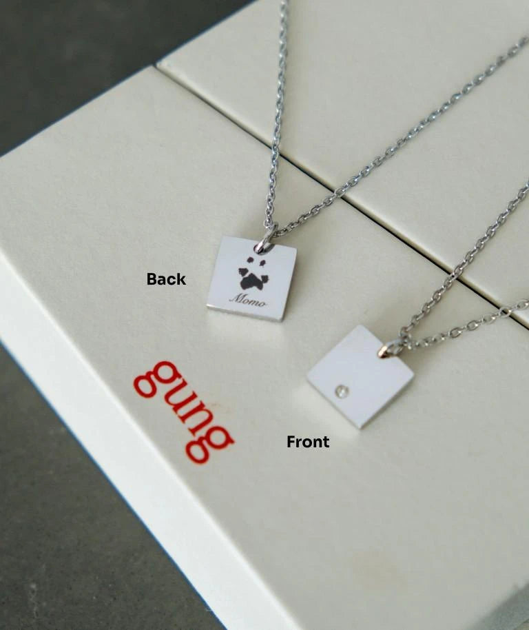 Notti x Gung Made To Last Paw Print Necklace image 3