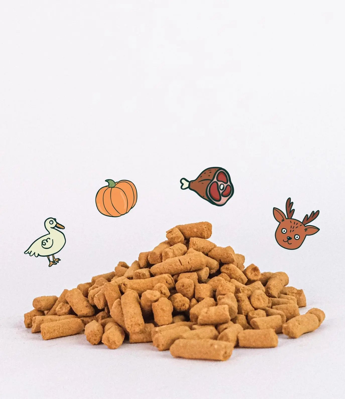 Stool Regulator Duck, Venison, Beef Freeze-Dried Chunks image 0