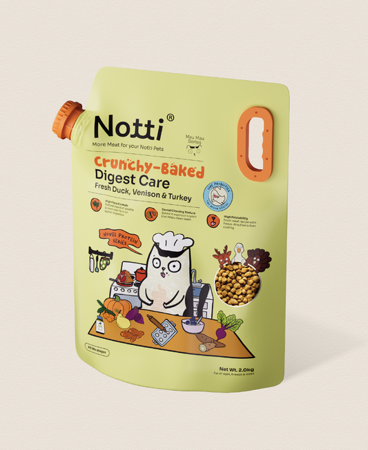 Crunchy-Baked Digest Care Fresh Duck, Venison & Turkey