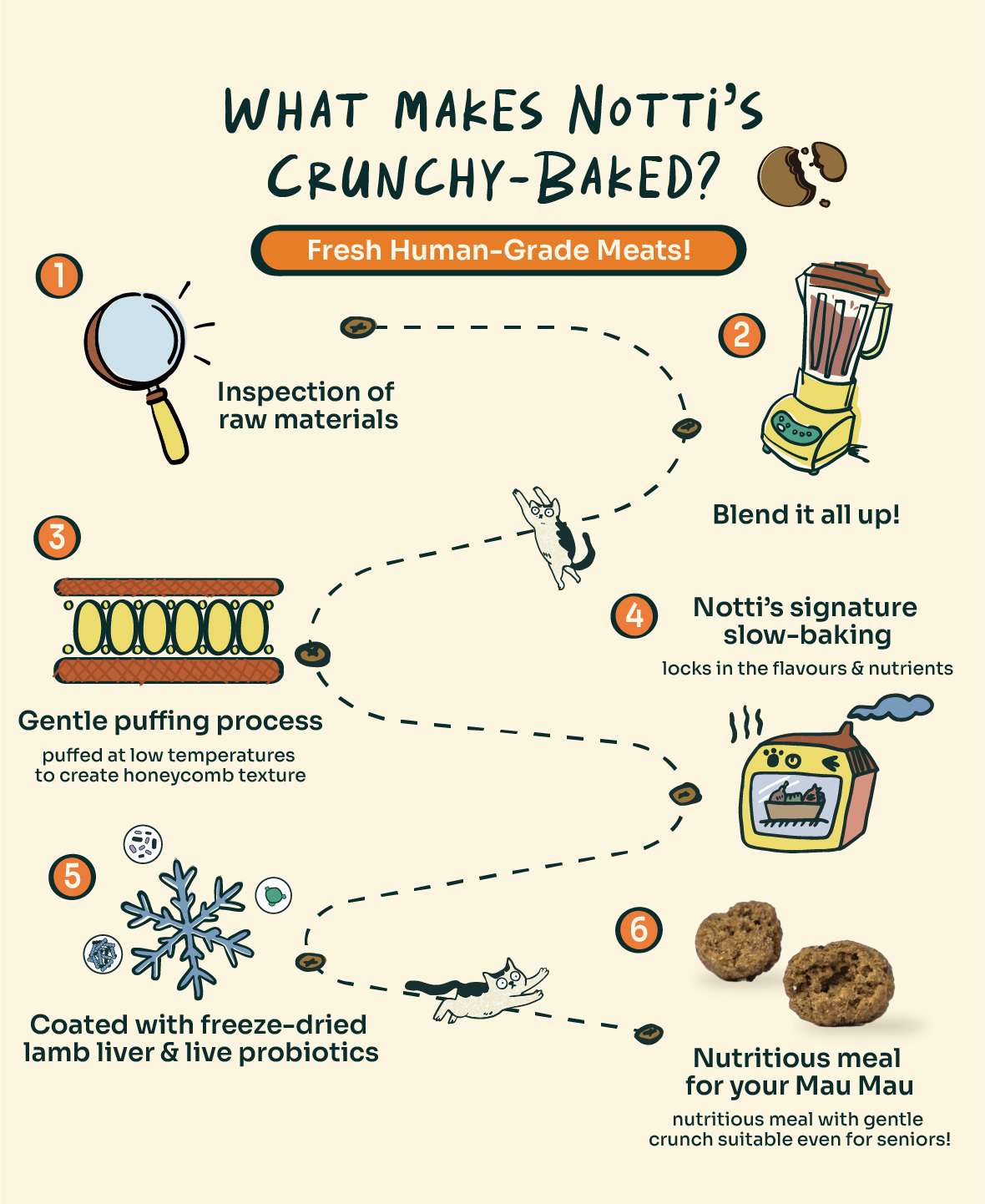 Crunchy-Baked Digest Care Fresh Duck, Venison & Turkey