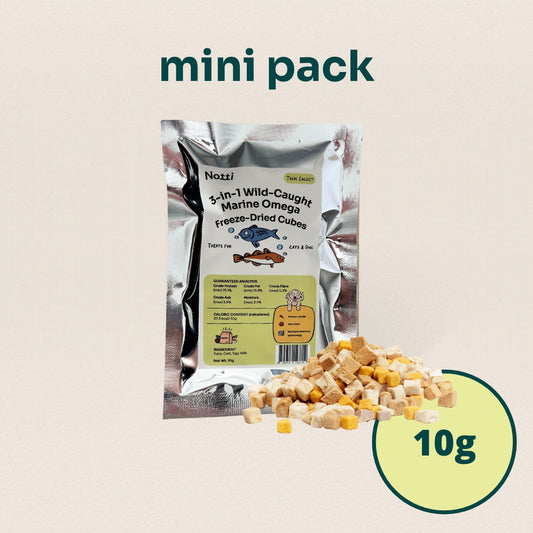 (10g) 3-in-1 Wild-Caught Marine Omega Freeze-Dried Cubes Trial Pack
