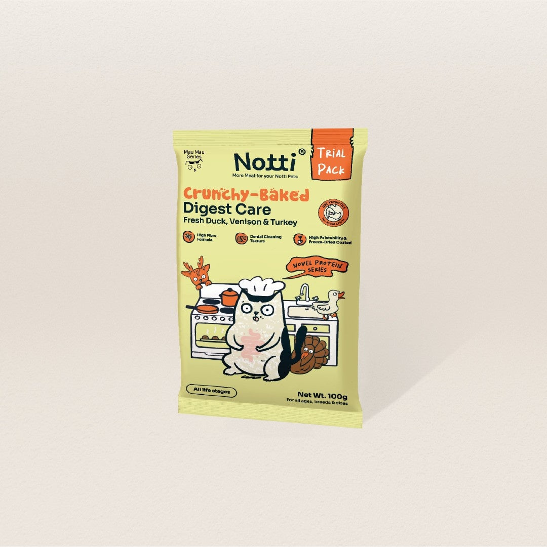 Crunchy-Baked Digest Care Fresh Duck, Venison & Turkey Trial Pack