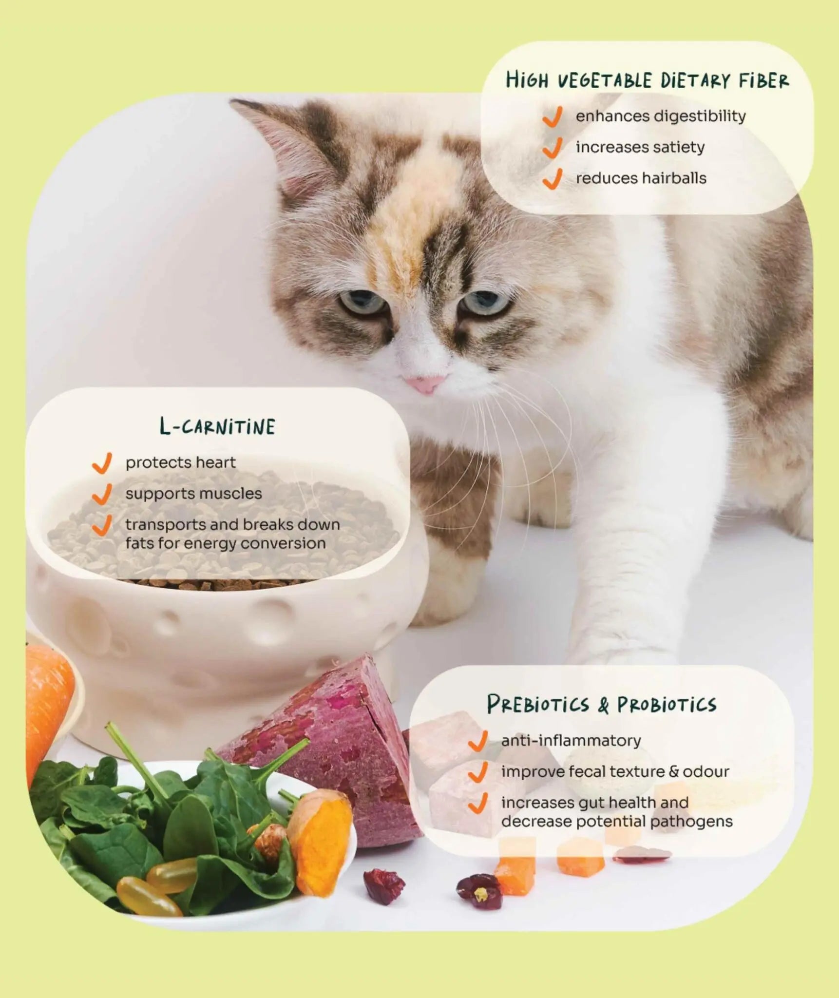 (For Indoor Cats) Slow-Baked Fresh Chicken & Lamb Weight Care image 4