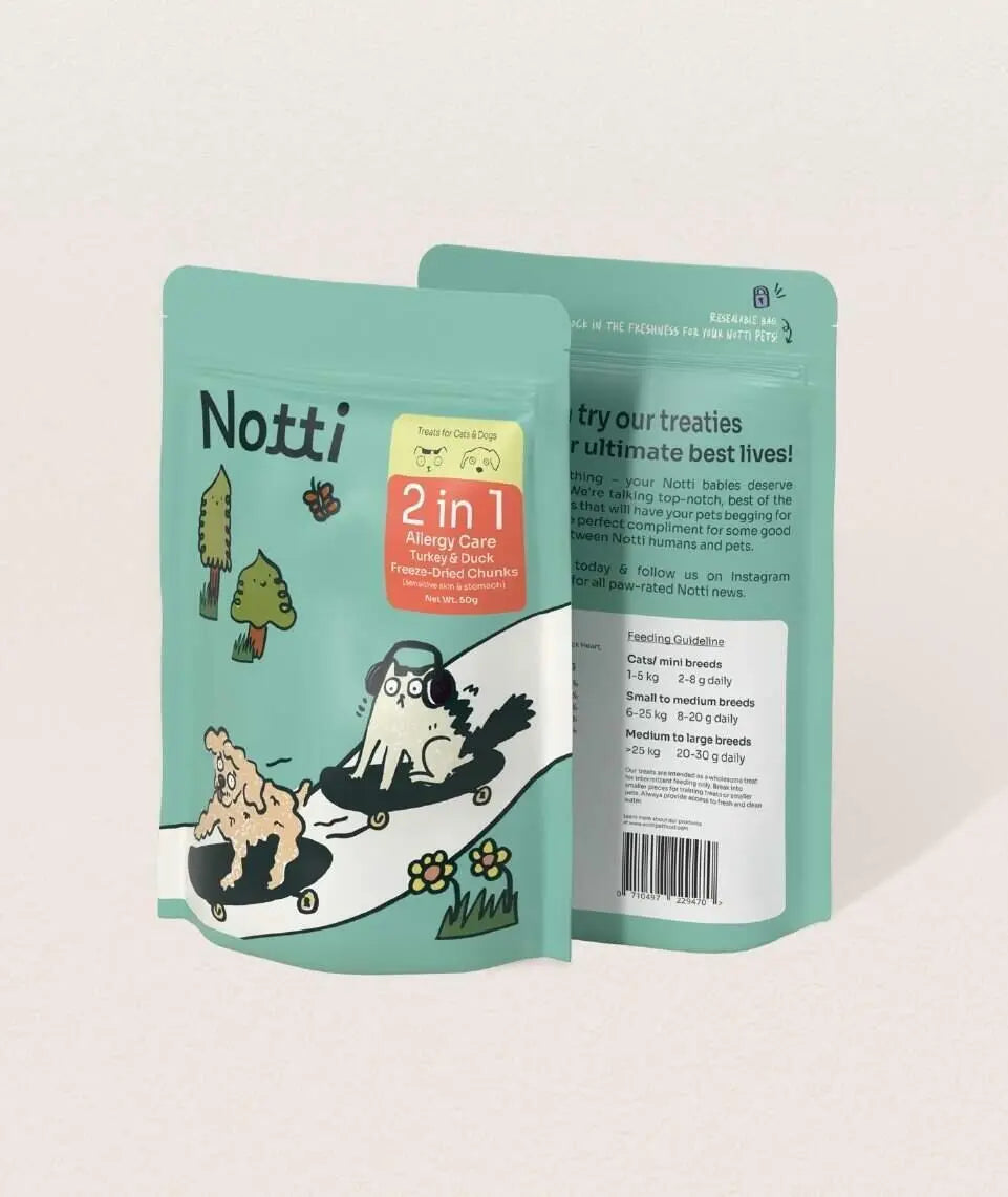 2-in-1 Allergy Care Turkey & Duck Freeze-Dried Chunks image 6