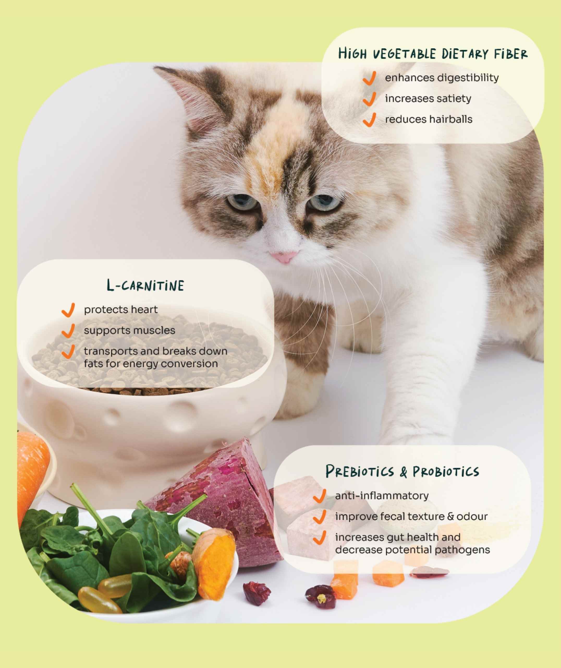 (For Indoor Cats) Slow-Baked Fresh Chicken & Lamb Weight Care